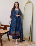 Ethnic Primium Elegent Women Viscose Rayon Printed Kurta Sets
