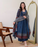 Ethnic Primium Elegent Women Viscose Rayon Printed Kurta Sets