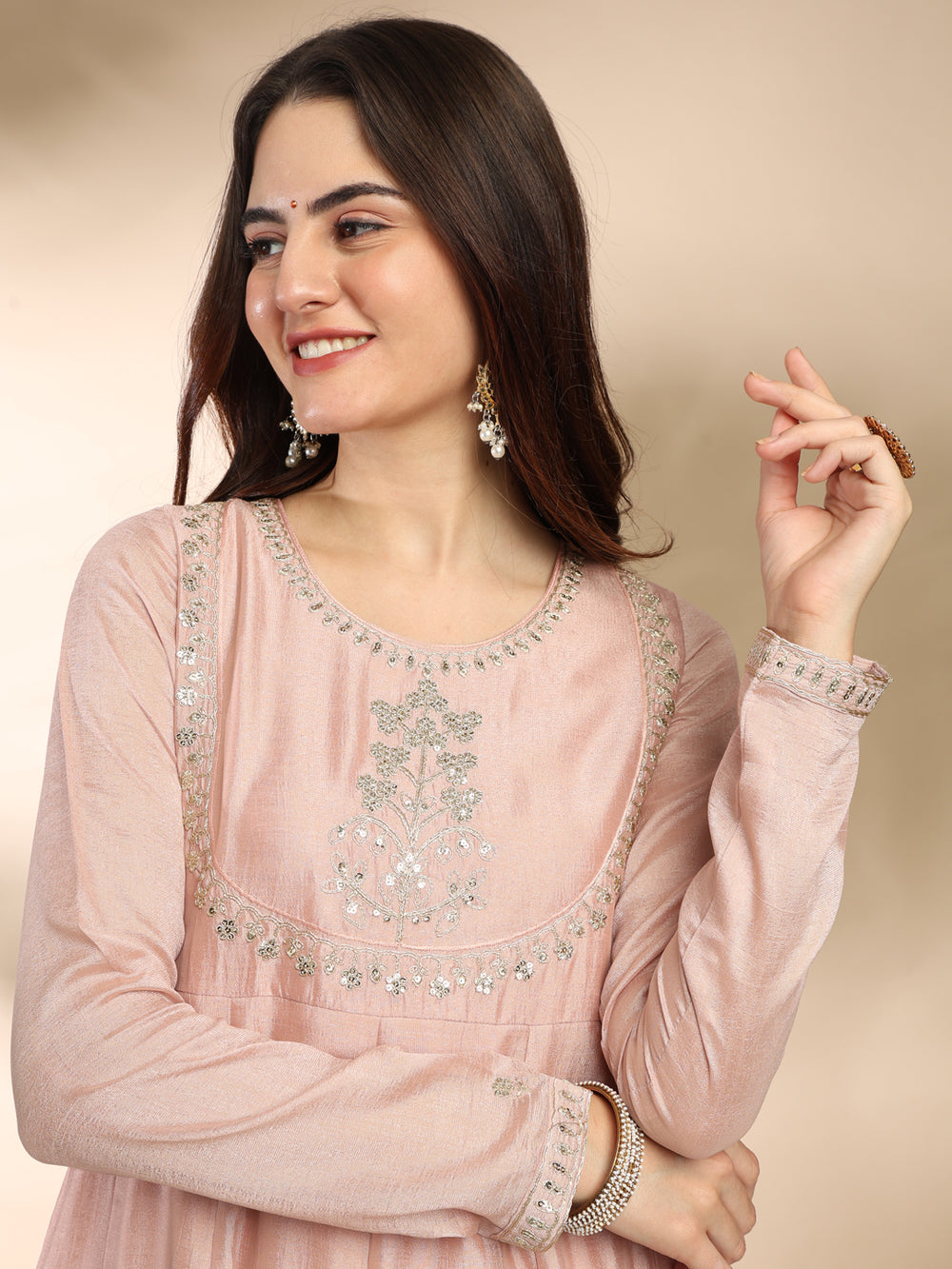 Primium Lightwear Women Silk Blend Kurta Pant Dupatta Set
