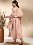 Primium Lightwear Women Silk Blend Kurta Pant Dupatta Set