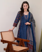 Ethnic Primium Elegent Women Viscose Rayon Printed Kurta Sets