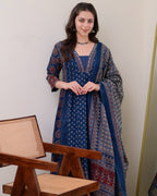 Ethnic Primium Elegent Women Viscose Rayon Printed Kurta Sets