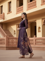 wedding kurta set women heavy kurta set chanderi silk kurti set