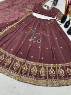 Classic Maroon Ethnic Lehenga Choli for Wedding & Celebrations