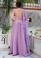 Primium Pastel Perfection Lilac Embroidered Lehenga Choli