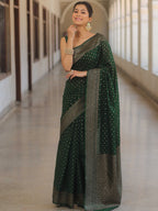 PREMIUM BANARASI JACQUARD SAREE WITH BLOUSE FOR WOMEN LAUNCHED
