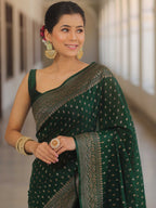 PREMIUM BANARASI JACQUARD SAREE WITH BLOUSE FOR WOMEN LAUNCHED