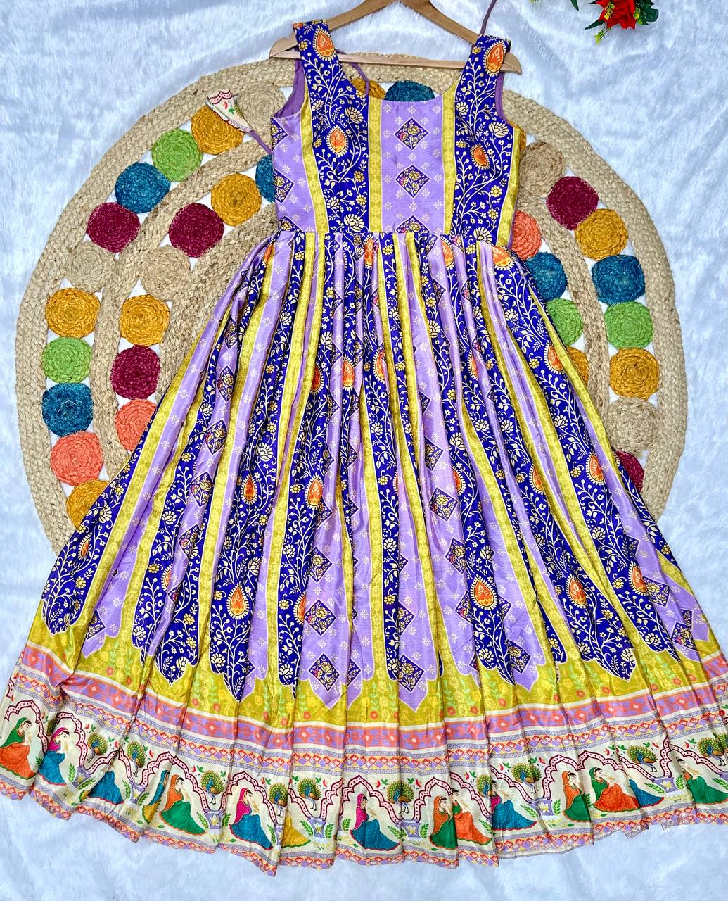 Heavy Chinon Silk Designer Party Wear Gorgeous Look