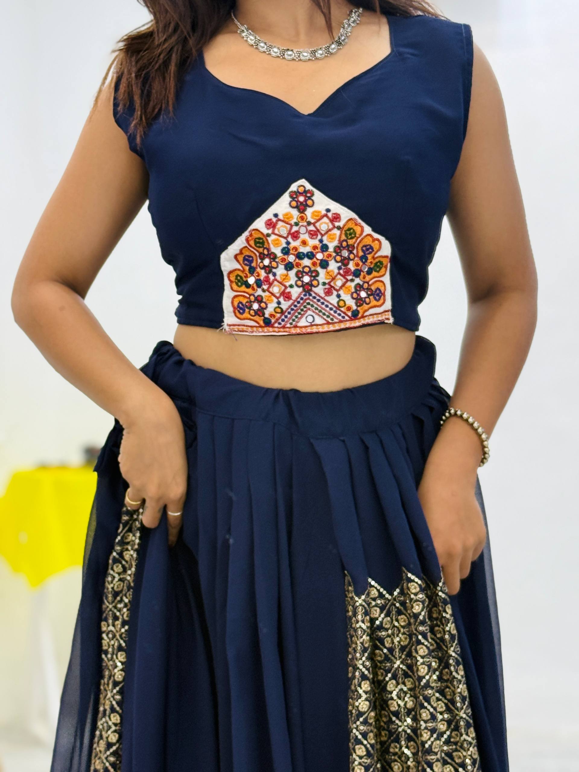 Exclusive Pure Rayon silk fabric With Beautiful Embroidery Work