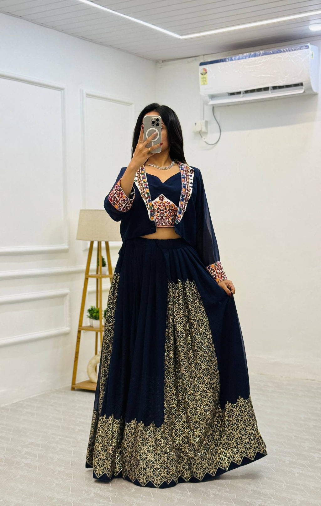 Exclusive Pure Rayon silk fabric With Beautiful Embroidery Work