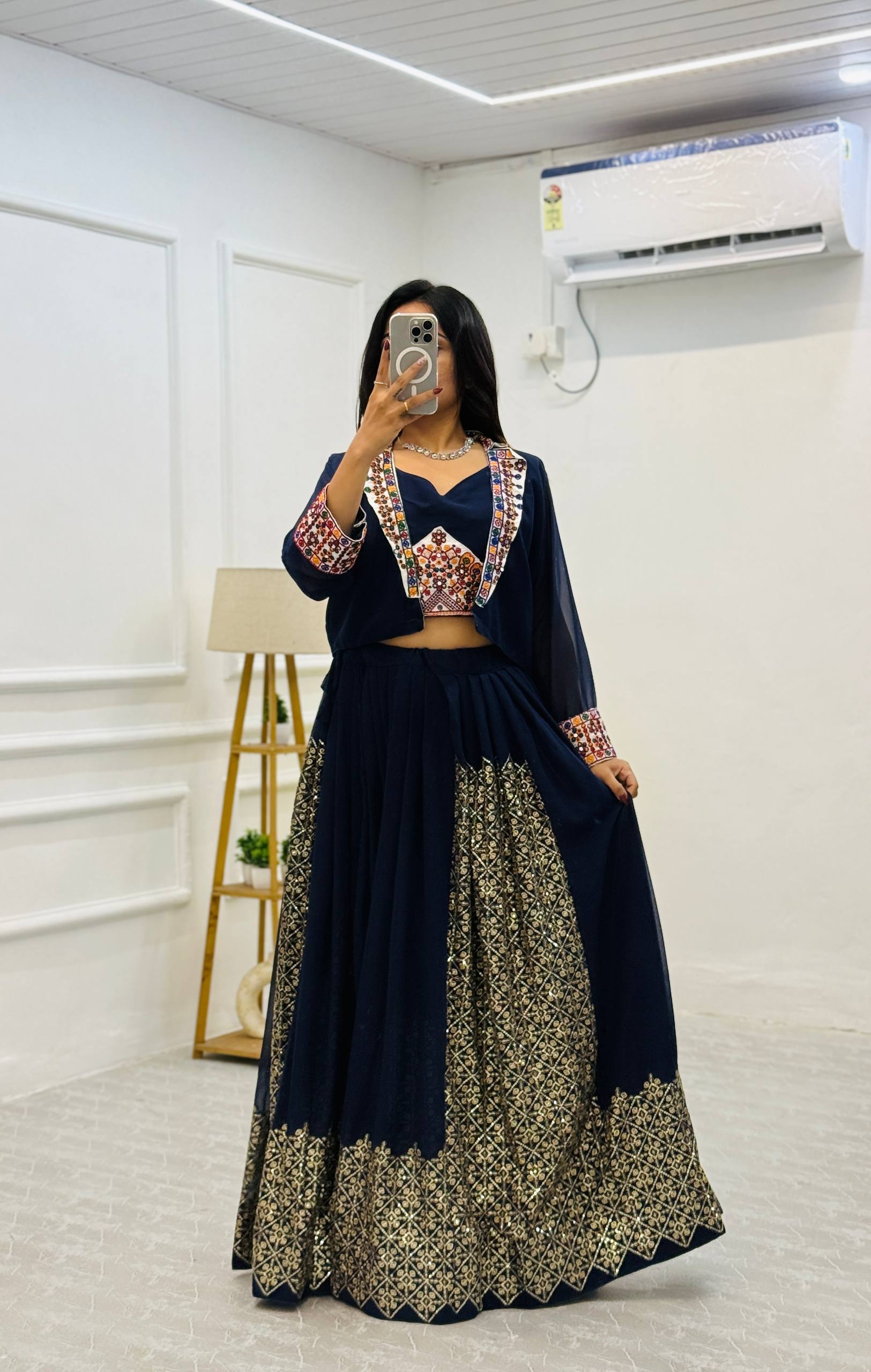 Exclusive Pure Rayon silk fabric With Beautiful Embroidery Work