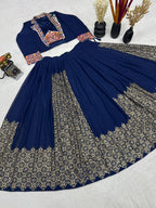 Exclusive Pure Rayon silk fabric With Beautiful Embroidery Work