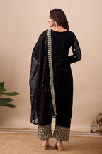 FESTIVAL SPECIAL DESIGNER HEAVY EMBROIDERY SEQUENCE WORK TOP PENT WITH DUPATTA SET