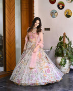 Bollywood Style Premium Boutique-style Springtime Glow Lehenga