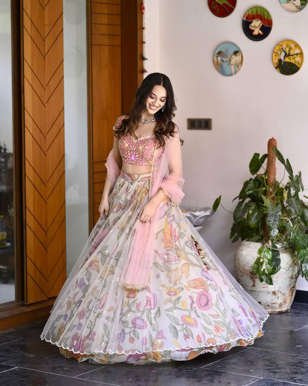 Bollywood Style Premium Boutique-style Springtime Glow Lehenga