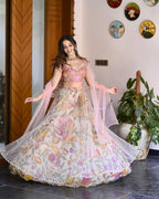 Bollywood Style Premium Boutique-style Springtime Glow Lehenga