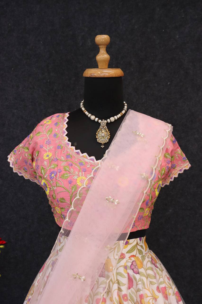 Bollywood Style Premium Boutique-style Springtime Glow Lehenga