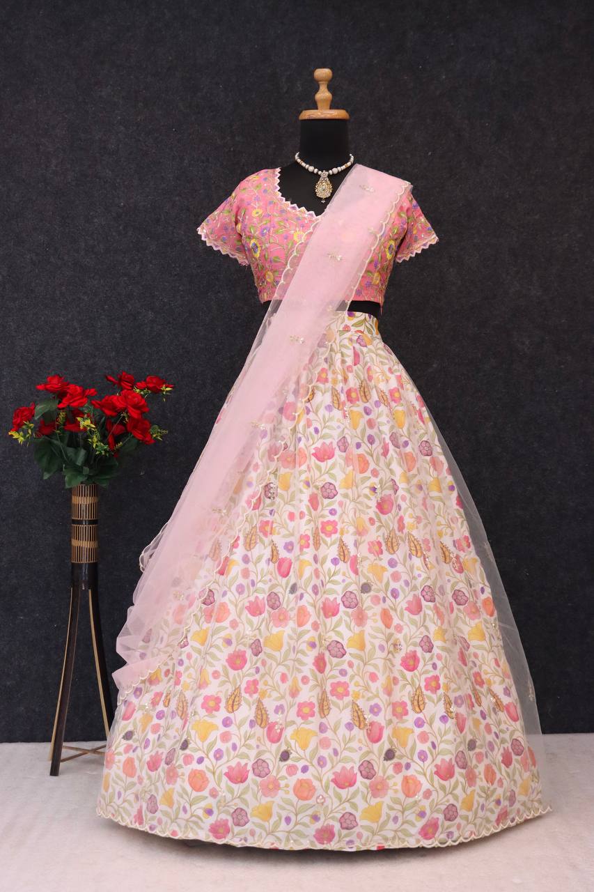 Bollywood Style Premium Boutique-style Springtime Glow Lehenga