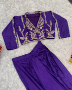 Festive Ready in our new Western Two Piece set with Sequins embroidery detailing.