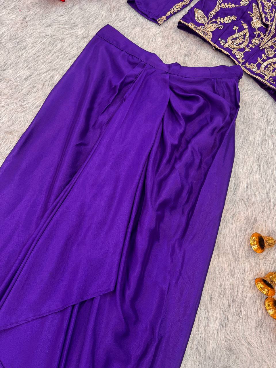 Festive Ready in our new Western Two Piece set with Sequins embroidery detailing.